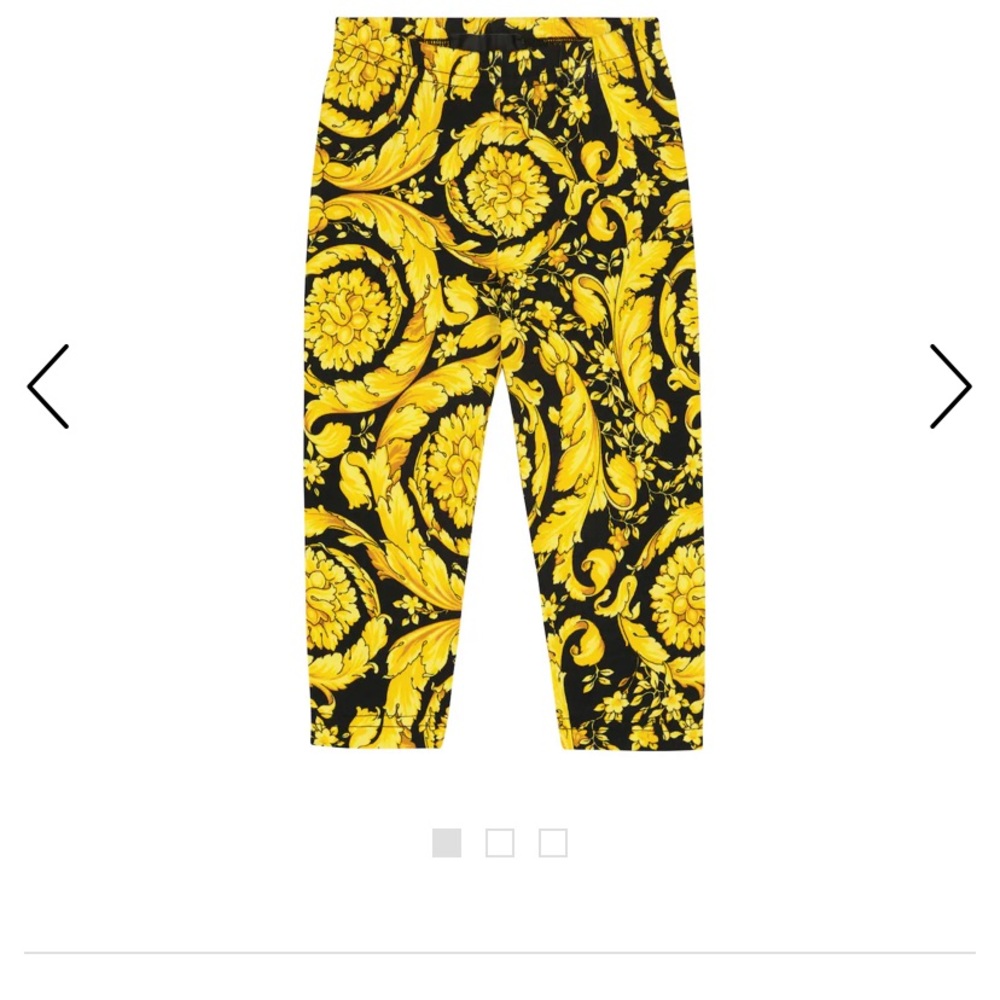 Versace Kids Toddler Baby printed Barocco leggings